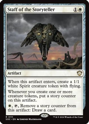 Image of Staff of the Storyteller (SOC-111) - Commander: Secrets of Strixhaven