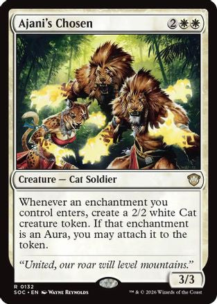 Image of Ajani's Chosen (SOC-132) - Commander: Secrets of Strixhaven