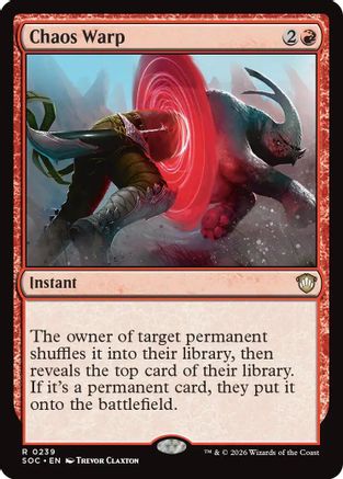 Image of Chaos Warp (SOC-239) - Commander: Secrets of Strixhaven