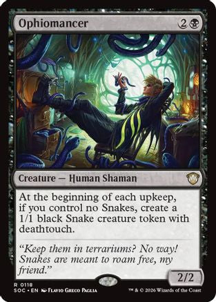 Image of Ophiomancer (SOC-118) - Commander: Secrets of Strixhaven