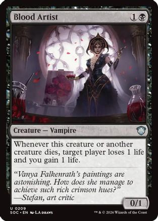 Image of Blood Artist (SOC-209) - Commander: Secrets of Strixhaven