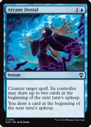 Image of Arcane Denial (SOC-187) - Commander: Secrets of Strixhaven