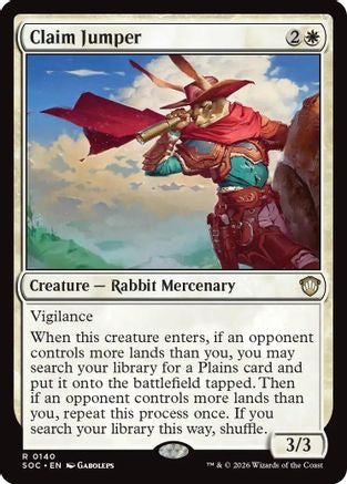 Image of Claim Jumper (SOC-140) - Commander: Secrets of Strixhaven