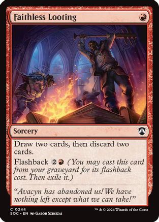 Image of Faithless Looting (SOC-244) - Commander: Secrets of Strixhaven