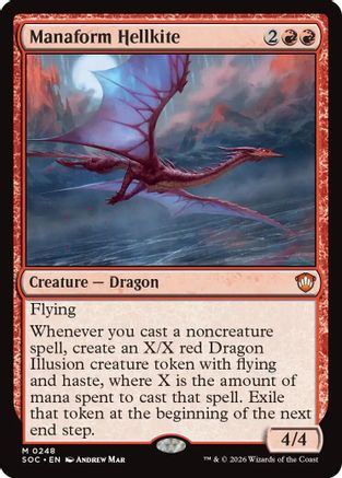 Image of Manaform Hellkite (SOC-248) - Commander: Secrets of Strixhaven