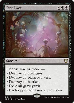 Image of Final Act (SOC-213) - Commander: Secrets of Strixhaven