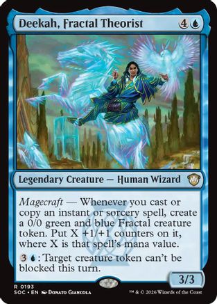Image of Deekah, Fractal Theorist (SOC-193) - Commander: Secrets of Strixhaven