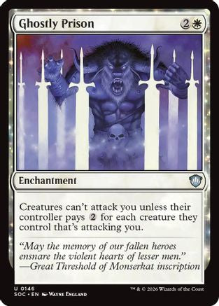Image of Ghostly Prison (SOC-146) - Commander: Secrets of Strixhaven