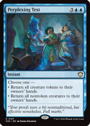 Image of Perplexing Test (SOC-197) - Commander: Secrets of Strixhaven