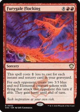 Image of Furygale Flocking (SOC-032) - Commander: Secrets of Strixhaven