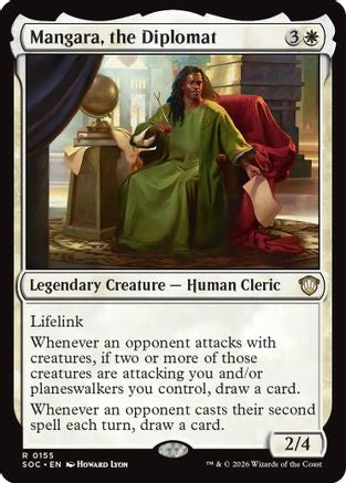 Image of Mangara, the Diplomat (SOC-155) - Commander: Secrets of Strixhaven