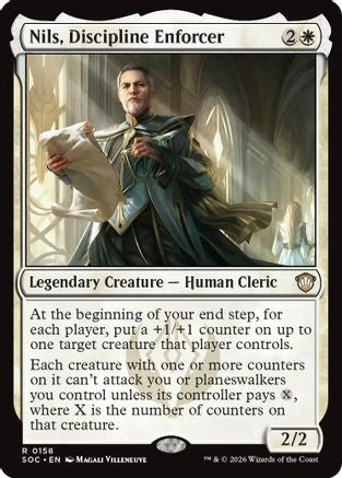 Image of Nils, Discipline Enforcer (SOC-158) - Commander: Secrets of Strixhaven