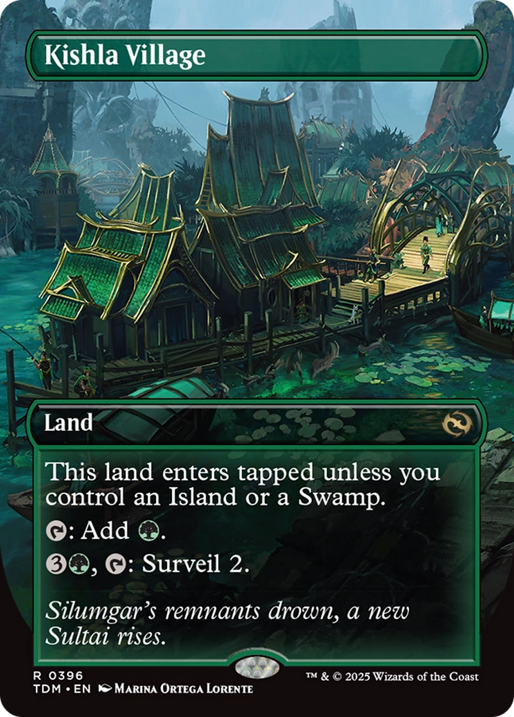 Image of Kishla Village (Borderless) [Tarkir: Dragonstorm]