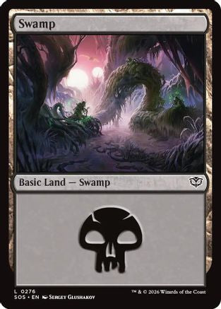 Image of Swamp (0276) (SOS-276) - Secrets of Strixhaven Foil