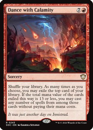 Image of Dance with Calamity (SOC-243) - Commander: Secrets of Strixhaven