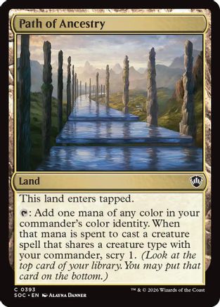 Image of Path of Ancestry (SOC-393) - Commander: Secrets of Strixhaven