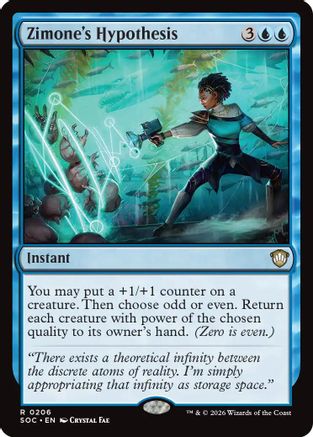 Image of Zimone's Hypothesis (SOC-206) - Commander: Secrets of Strixhaven