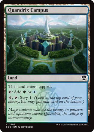 Image of Quandrix Campus (SOC-395) - Commander: Secrets of Strixhaven