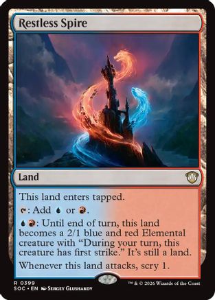 Image of Restless Spire (SOC-399) - Commander: Secrets of Strixhaven