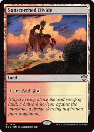Image of Sunscorched Divide (SOC-410) - Commander: Secrets of Strixhaven