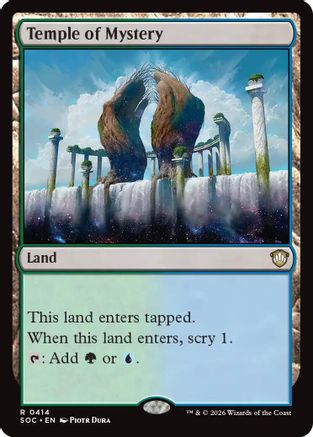 Image of Temple of Mystery (SOC-414) - Commander: Secrets of Strixhaven