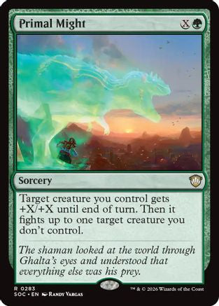 Image of Primal Might (SOC-283) - Commander: Secrets of Strixhaven