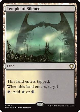 Image of Temple of Silence (SOC-415) - Commander: Secrets of Strixhaven