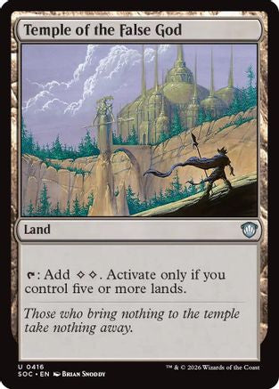 Image of Temple of the False God (SOC-416) - Commander: Secrets of Strixhaven