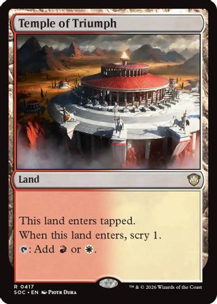Image of Temple of Triumph (SOC-417) - Commander: Secrets of Strixhaven