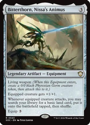Image of Bitterthorn, Nissa's Animus (SOC-343) - Commander: Secrets of Strixhaven