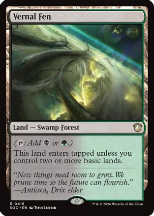 Image of Vernal Fen (SOC-419) - Commander: Secrets of Strixhaven