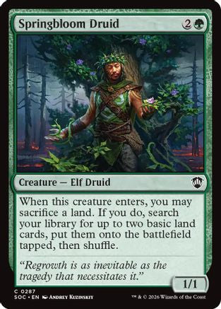 Image of Springbloom Druid (SOC-287) - Commander: Secrets of Strixhaven