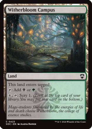 Image of Witherbloom Campus (SOC-423) - Commander: Secrets of Strixhaven