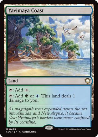 Image of Yavimaya Coast (SOC-425) - Commander: Secrets of Strixhaven