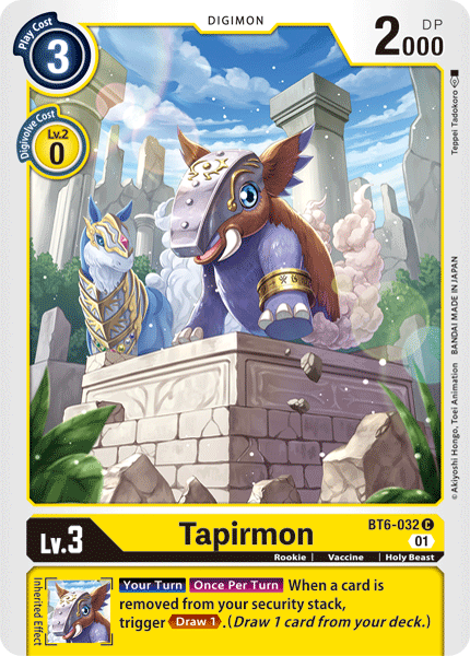 Image of Tapirmon [BT6-032] [Double Diamond]