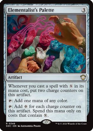Image of Elementalist's Palette (SOC-346) - Commander: Secrets of Strixhaven