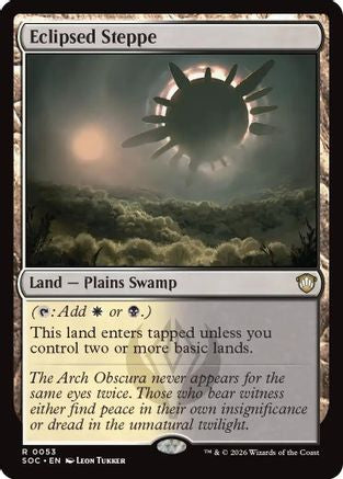 Image of Eclipsed Steppe (SOC-053) - Commander: Secrets of Strixhaven
