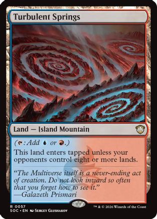 Image of Turbulent Springs (SOC-057) - Commander: Secrets of Strixhaven