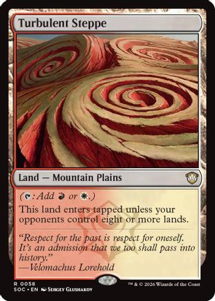 Image of Turbulent Steppe (SOC-058) - Commander: Secrets of Strixhaven