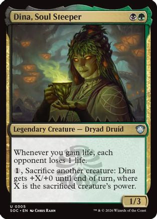 Image of Dina, Soul Steeper (SOC-305) - Commander: Secrets of Strixhaven