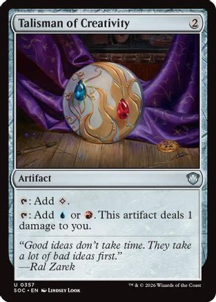 Image of Talisman of Creativity (SOC-357) - Commander: Secrets of Strixhaven