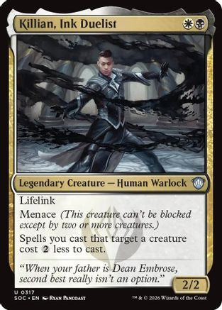 Image of Killian, Ink Duelist (SOC-317) - Commander: Secrets of Strixhaven