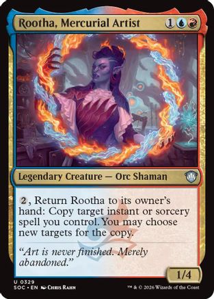 Image of Rootha, Mercurial Artist (SOC-329) - Commander: Secrets of Strixhaven