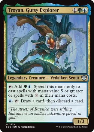 Image of Troyan, Gutsy Explorer (SOC-334) - Commander: Secrets of Strixhaven