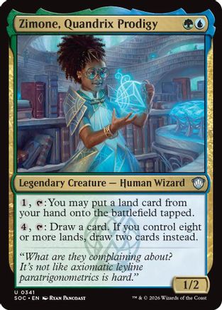 Image of Zimone, Quandrix Prodigy (SOC-341) - Commander: Secrets of Strixhaven