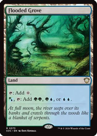 Image of Flooded Grove (SOC-373) - Commander: Secrets of Strixhaven