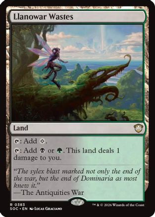 Image of Llanowar Wastes (SOC-383) - Commander: Secrets of Strixhaven