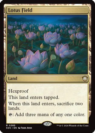 Image of Lotus Field (SOC-385) - Commander: Secrets of Strixhaven