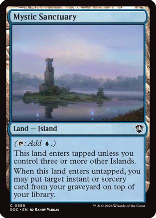 Image of Mystic Sanctuary (SOC-388) - Commander: Secrets of Strixhaven