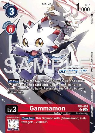 Image of Gammamon - RB1-005 (Ultimate Cup 26-27 Season 1 Top 16) (RB1-005) - Resurgence Booster Foil